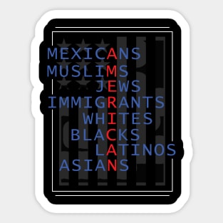 Immigrants All American Shirt Reform Sticker